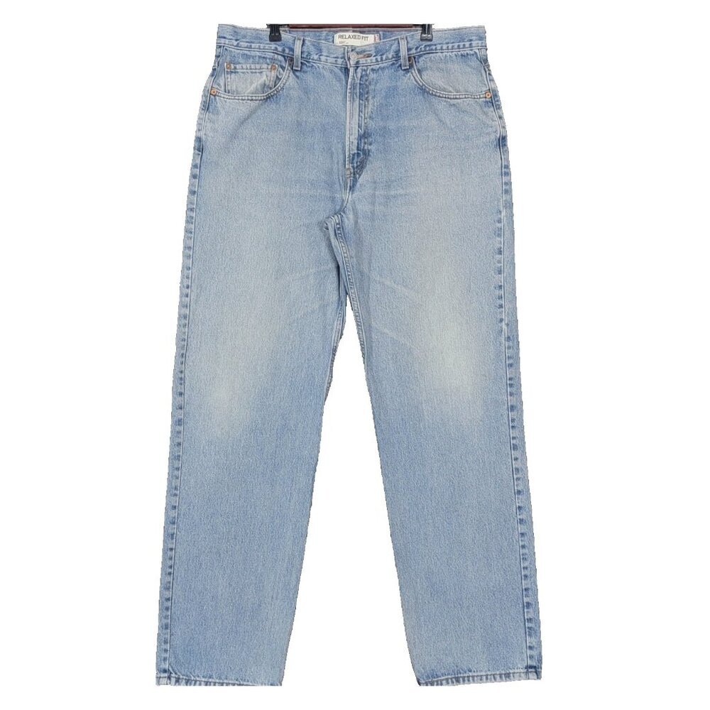 Levis 550 Jeans Mens 38x34 Blue Relaxed Fit Tapered Leg Denim